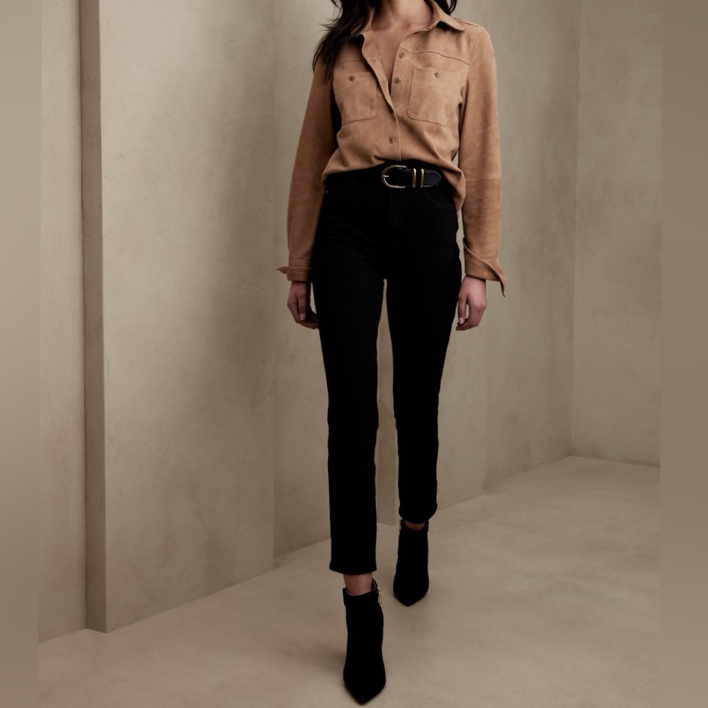 Banana Republic Black Straight Leg Jeans